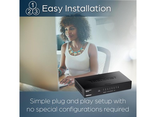 TRENDnet TEG-S83, 8-Port Gigabit Desktop Switch - Picture 3 of 9