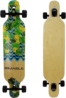 Canadian Maple Freeride Concave Deck Longboard (Drop-Through,42Inch) GREEN 