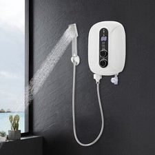 5500W Instant Hot Water Heater w/Built-in Pump, Digital Panel Mechanical Control