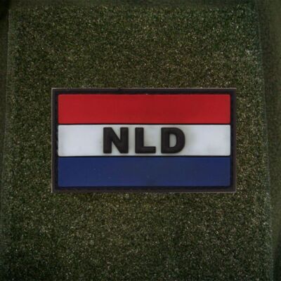 Niederlande Netherlands Holland NLD Armee Fahne 3D Rubber Patch 5x2,8cm #16279