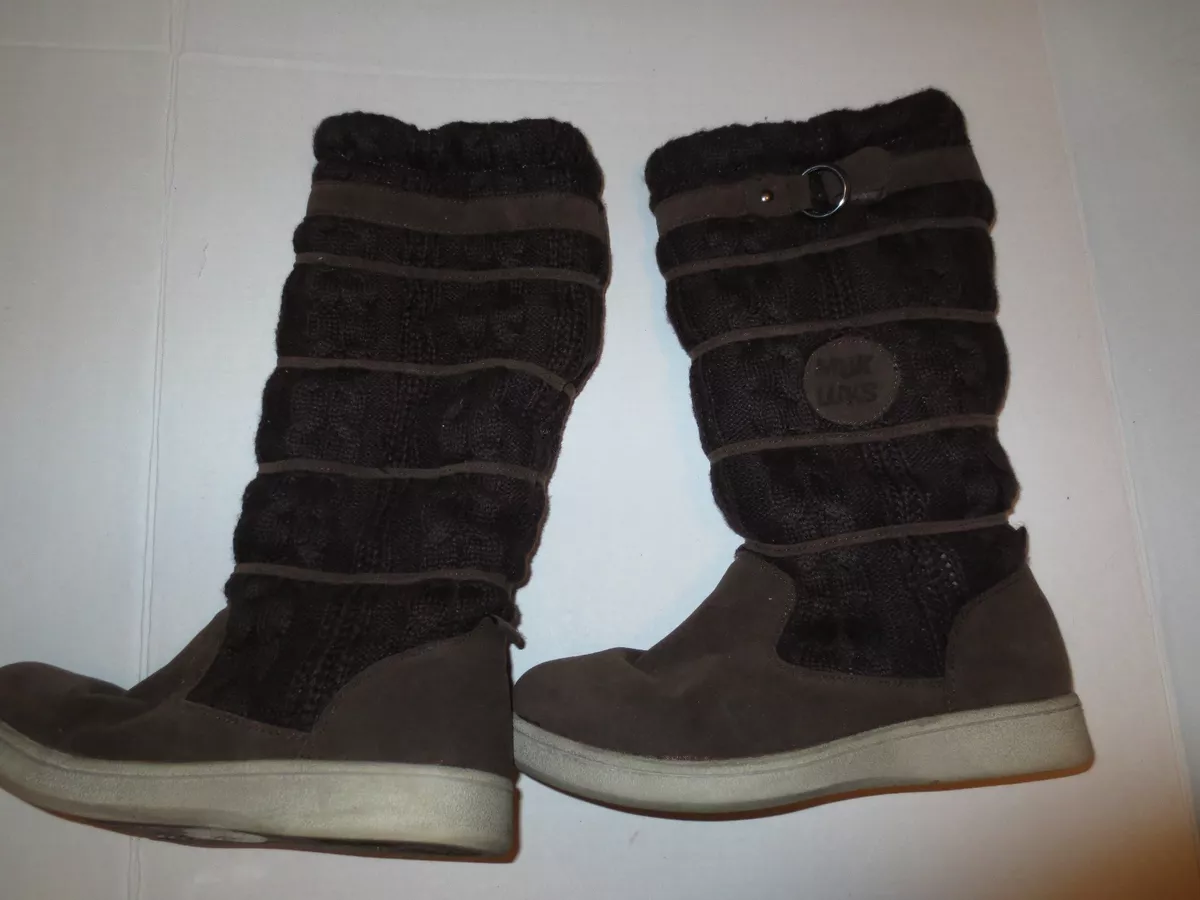 MUK LUKS Lainey Boots Scrunch Slipper Boots Women s Size 8 eBay