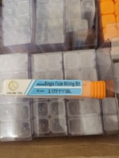 FRESATRICE PUNTE PER CNC 1 FLAUTO MILLING CUTTER PLEXI LEGNO PLASTIC DIAM 1 H1