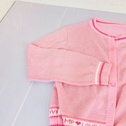 Mezzo Piano Pullover Strick Cardigan 160 cm rosa Herz Tops MP Knopfleiste Kawaii - Bild 13 von 24