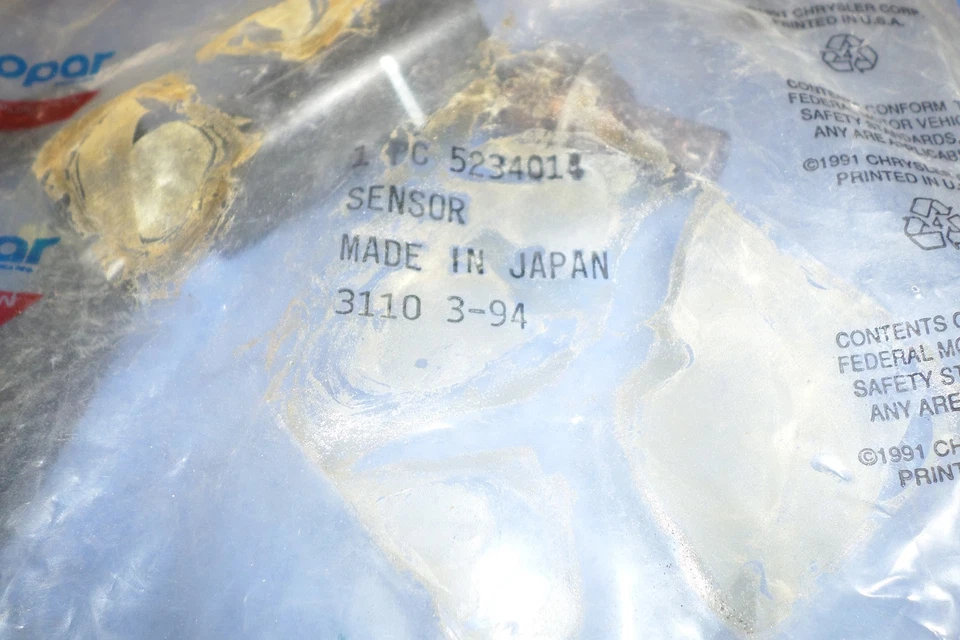 Датчик кислорода O2 для фургона Dodge B150 3,9 новый из старых запасов Mopar 88 89 90 91 5234014 - Изображение 2 из 3