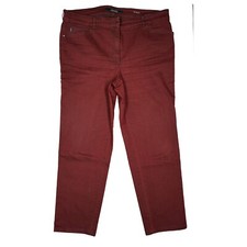 Zerres Tina Damen Jeans Hose stretch high straight 48 kurz W38 L30 lila Ü+Größe