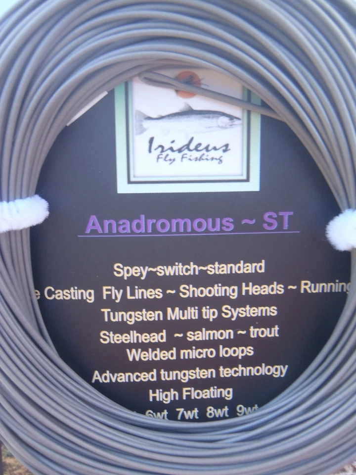 Irideus Running Fly Line 7 wt Flotante Sombra Dimensión Steelhead Salmon Foto 2 de 3