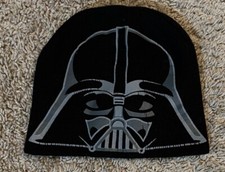 Darth Vader Star Wars Disney Beanie Knit Cap Winter Hat Boys OSFM Black