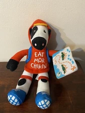 Chik-Fil-A Cow 9" Plush Summer Traveller Hiker Red Hoodie "Eat Mor Chikin" 2023