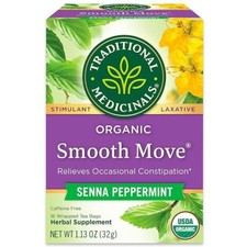 Traditional Medicinal Tea, Organic, Relieves Constipation, Senna, 16 Tea Bags
