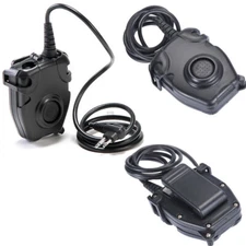 Tactical PTT Push To Talk Waterproof Adapter For Military TCA/TRI Headset /Radio