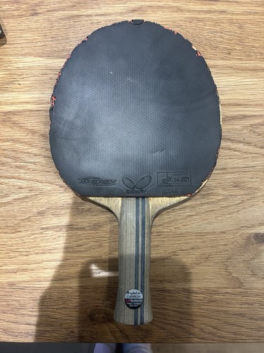 Butterfly Michael Maze ALC Table Tennis Blade Tenergy FX Red & Black Rubbers - Foto 2 di 3