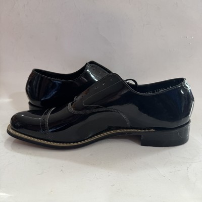 Stacy Adams Mens Tuxedo Shoes Gala Black Patent Leather  display picture 2