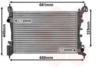 VAN Wezel 17002318 KüHler, MotorküHlung For Fiat