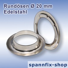 100 Piece round Eyelets � 20 MM A2 Stainless Steel Tarpaulin Banners