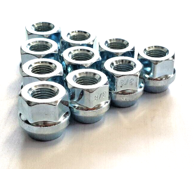 16 x Mini Wheel Nuts Open Type Classic Alloy Wheels 3/8 UNF 17mm Hex