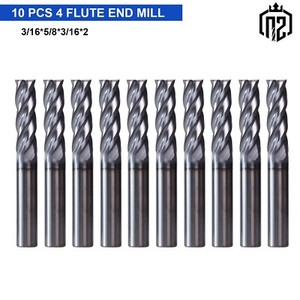 Lot of 2ea. NIAGARA #26041 HSS 1/8 Double-End 2-flute Ball End Mills
