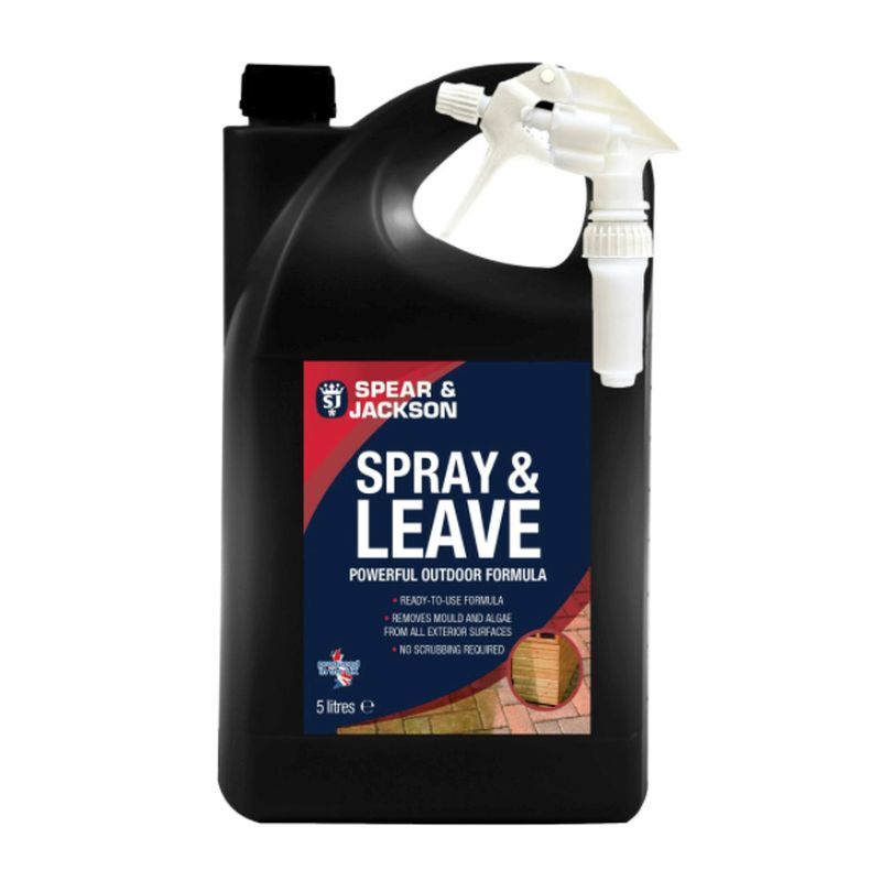 Spear & Jackson Spray & Leave Mould, Algae and Moss Remover 5L for