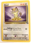 MAUZI (MEOWTH) - Jungle Set - 56/64 - VINTAGE - German Pokemon - WOTC - NM