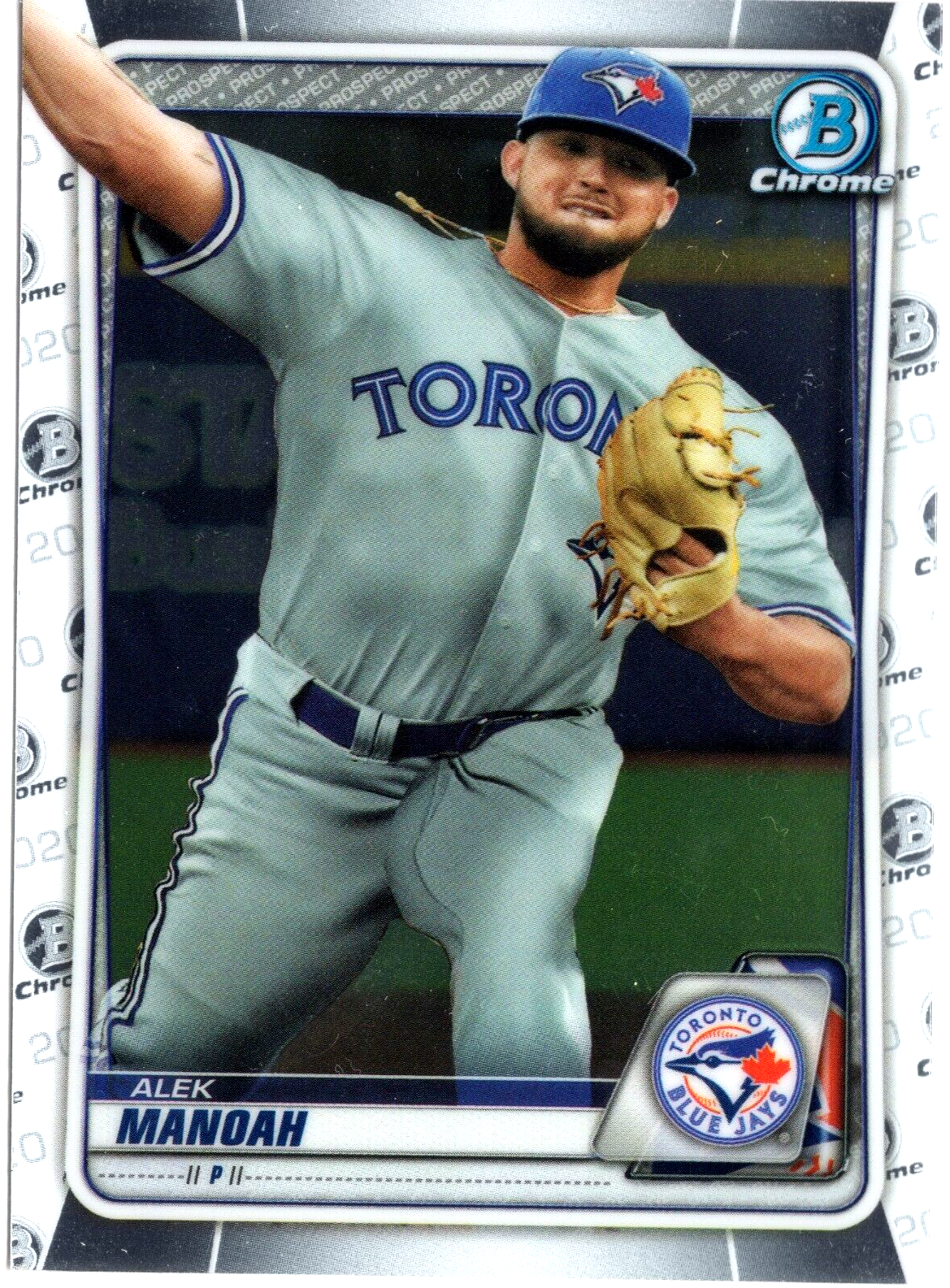2020 Bowman Chrome Prospects Alek Manoah BCP-149 Toronto Blue Jays Rookie Card