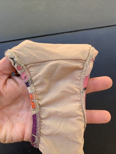 Emilio Pucci Italy Bikini Swim BOTTOMS ONLY Lurex Multicolor Logo Size 40 As Is - Picture 10 of 19