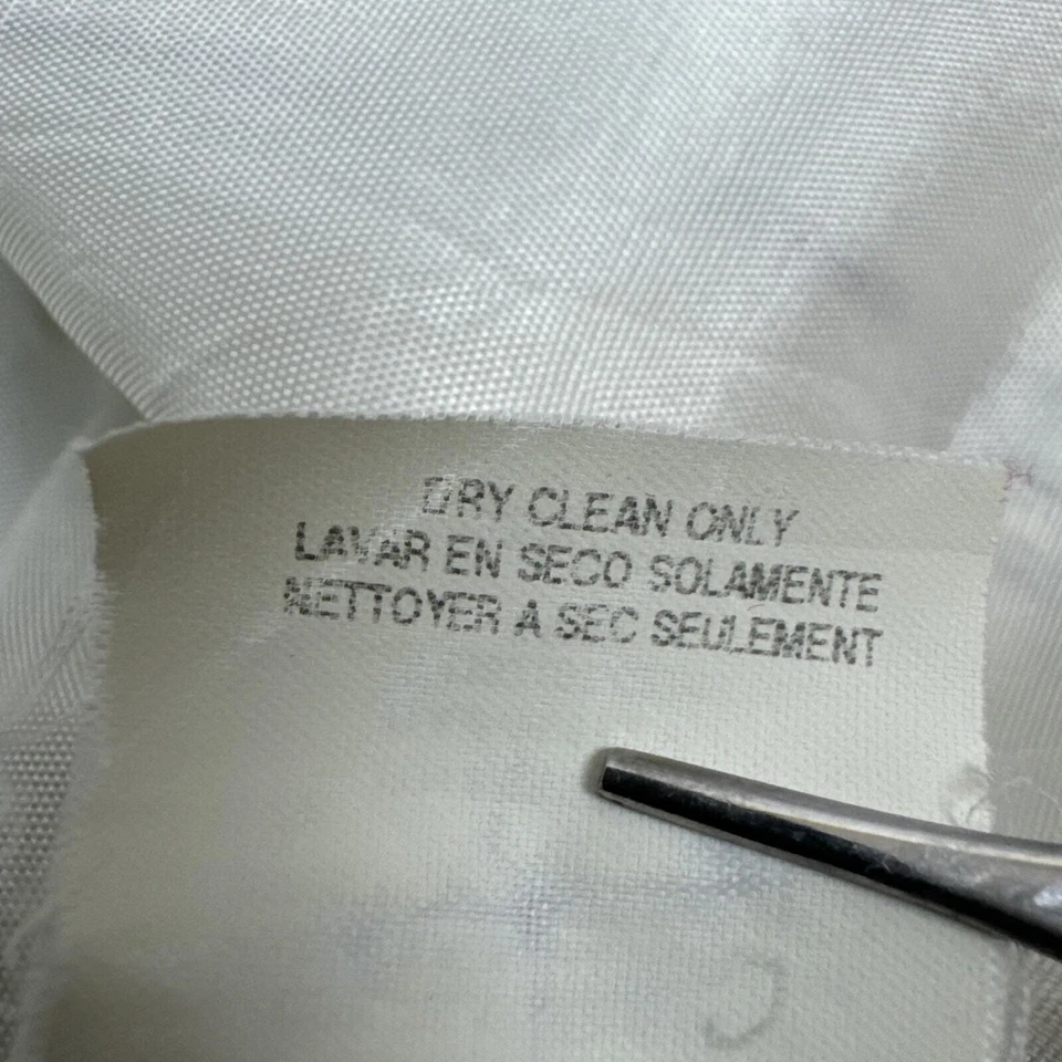 Blazer para mujer Bebe color crema/marfil a rayas [talla 6] Hecho en EE. UU. Foto 4 de 4