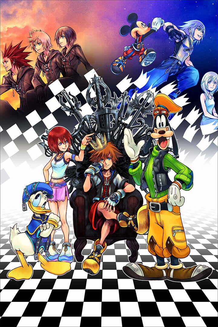 Kingdom hearts 4 cover art with all the characters