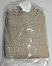 MILITARY MOISTURE WICKING FREE, BASE LAYER UNDERSHIRT, TAN, MS, NWT, 2 PACK