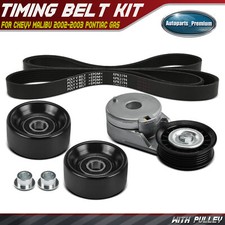 4x Serpentine Belt Drive Component Kit For Chevy Malibu 2002-2003 Pontiac Gas 4x Serpentine Belt Drive Component Kit For Chevy Malibu 2002-2003 Pontiac Gas