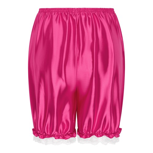 Frilly Lace Sissy Ruffled Lolita Shorts Silky Satin Pumpkin Pantaloon Bloomers - Picture 14 of 36