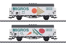 Märklin 46173 2tlg DB Interfrigo Kühlwagen-Set MIGROS Suisse Ep. III H0, NEU+OVP