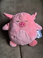 Cozy Cuddlers Pink Pig Plush 9 Inch Heat & Hug Microwaveable Design For Comfort 