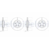 2X Delphi Bremsscheiben 280Mm BelÜFtet Vorne Passend FüR Chrysler PT | BG3704