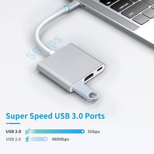 Dockingstation 3-in-1 Aluminiumlegierung 4K HD 5 Gbps-Übertragung KUI - Afbeelding 20 van 23