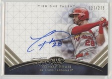 2018 Topps Tier One Tier One Talent Auto 127/275 Tommy Pham #TTA-TP Auto 1v3
