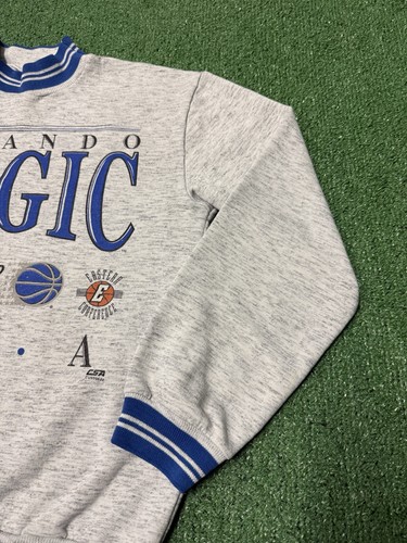 Vintage Orlando Magic Sweatshirt Mens Medium Grey Graphic Basketball Crewneck - Picture 5 of 12