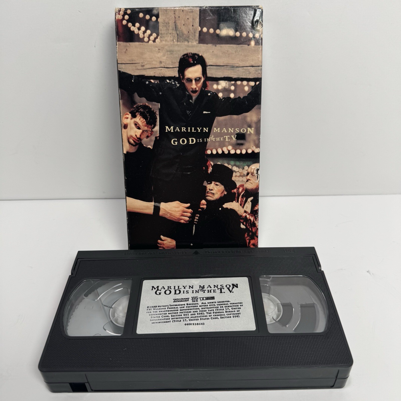 Marilyn Manson God Is In The T.V. VHS Concert Tape 1999