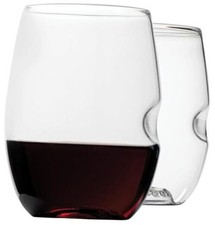Unbreakable Plastic Wine Glasses - Stemless Shatterproof 2 Count 16 oz
