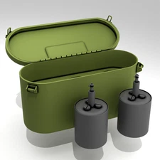 1/35 Scale German WW2  S Mine Pieces Resin Printed set of 2 containers