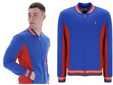 Fila Vintage Borg Wimbledon Settanta Tennis Track Top Red/Blue