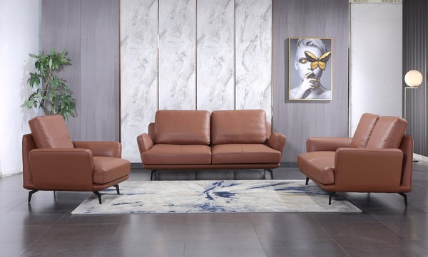 Wohnzimmer PolstermöBel Ledersofa Sofagarnitur 3+2+1 Sitzer Modernes Sofa Couch-image