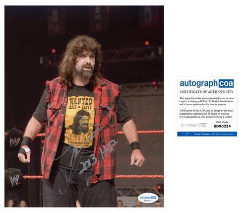 Mick Foley Autographed Signed 8x10 Photo Mankind Dude Love WWE ACOA CERTIFIED