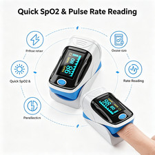 Color Fingertip Pulse Oximeter Blood Oxygen Monitor PR SpO2 OLED