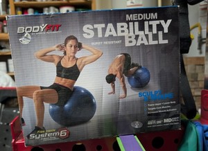 Body Fit Stability Ball 65 cm Yoga Ball Fitness System 6 Body Training