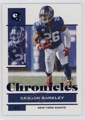 2021 Panini Chronicles Blue 12/99 Saquon Barkley #66 12hh
