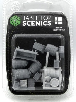 TTCombat TTSCR-FSC-007 Halfling Produce (Fantasy) Cart Barrels Boxes Beehives