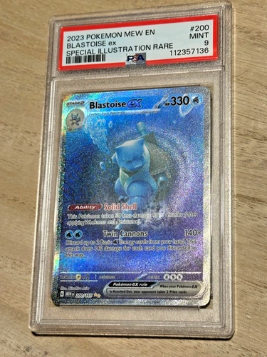 Pokémon Blastoise ex 200/165 Scarlet & Violet SIR PSA 9