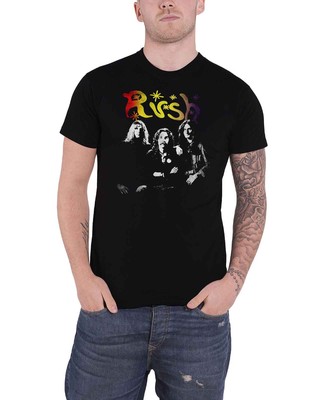 Rush T Shirt Band Photo Stars Logo Nue offiziell Herren Schwarz