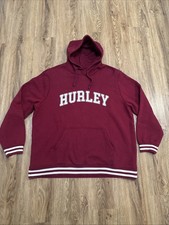 Vintage Men s Hurley Varsity Pullover Hoodie Size 2XL