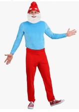 Men's Papa Smurf Costume Large