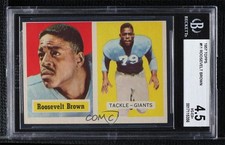 1957 Topps Rosey Brown Roosevelt Brown #11 BGS 4.5 HOF 0q3